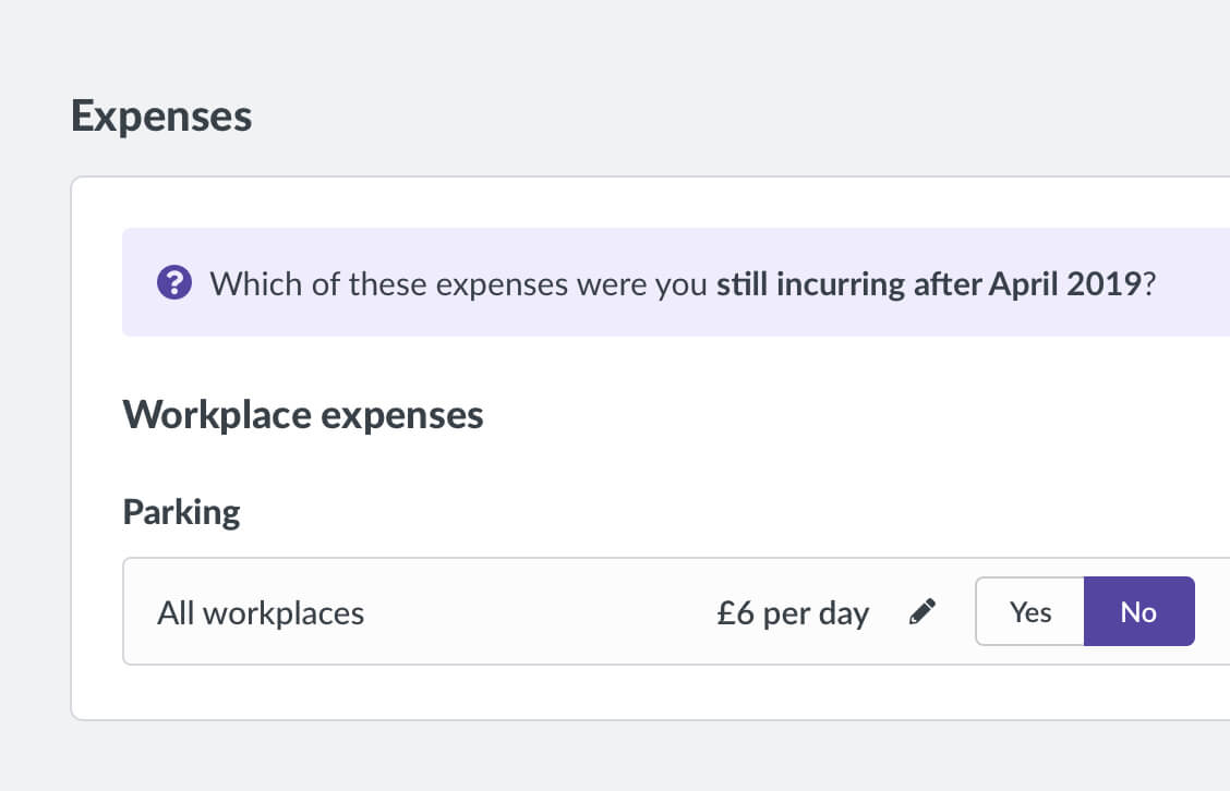 A snapshot of Conversion Wizard inteface, showing multiple gaps in a customer's workplace timelines.